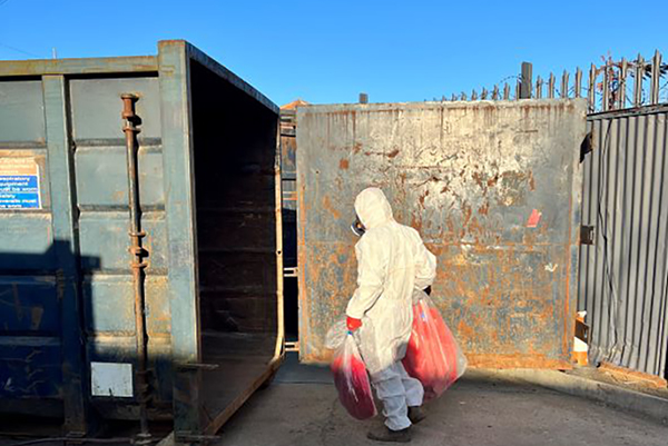 asbestos unloading essex
